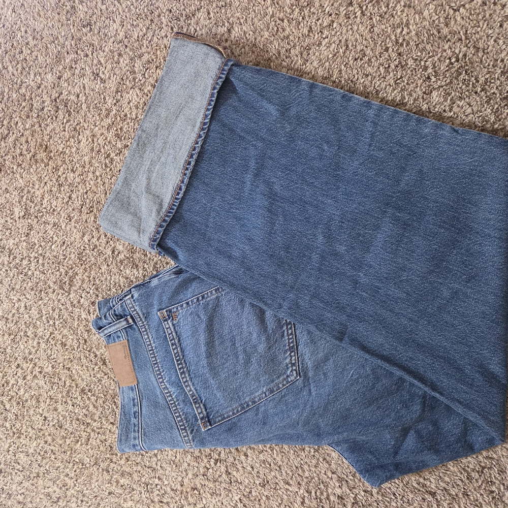 Madewell Classic Medium Blue Wide-Leg Jeans